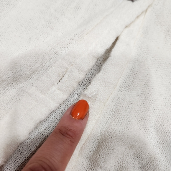 Jen's Pirate Booty White Cotton Button Down Gauze - Picture 5 of 6